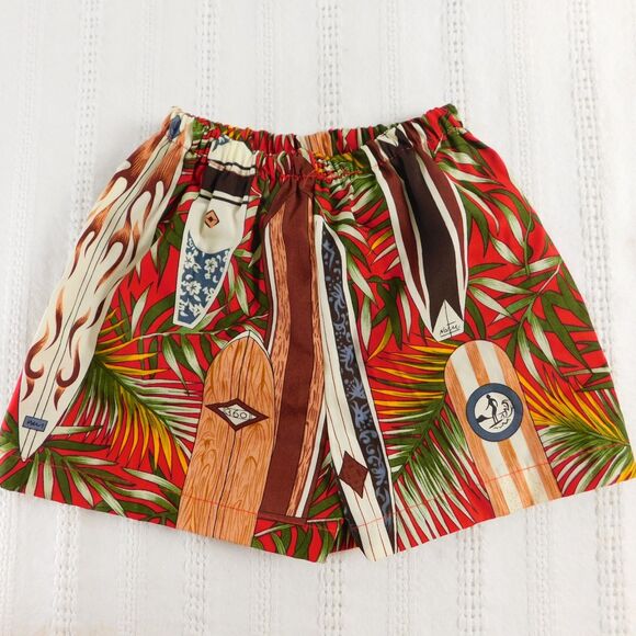 RJC Infant Boy Hawaiian Shirt Shorts Set 12M Cotton Surfboard Tropical Pattern - Picture 6 of 16